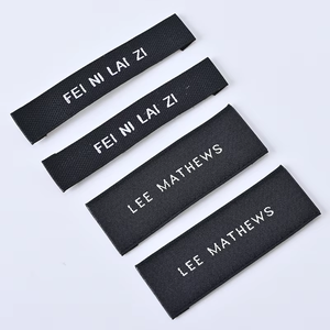 Tùy Chỉnh Mật Độ Cao <span class=keywords><strong>Polyester</strong></span> May Quần Áo Dệt Tag End Gấp <span class=keywords><strong>Damask</strong></span> Dệt Nhãn Hiệu Cho Trang Phục - Product Image 4