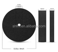 Disque de polissage abrasif OEM en nylon non tissé durable, taille personnalisée unitaire, pour remplacement de roue EXL 2S8A FIN MED High 150*25*6.35