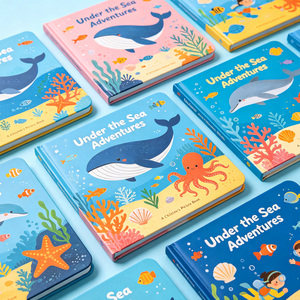 Impresión de Libros Infantiles, Libros de Cuentos para Niños Pequeños, Impresión a Todo Color con Tinta de Soya, Tamaño Personalizado Disponible, Cubierta con Relieve - Product Image 1