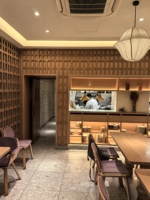 Panneau mural décoratif personnalisé pour restaurant de Singapour, solution complète, ensemble de mobilier de restauration commercial, table, chaise, banquette