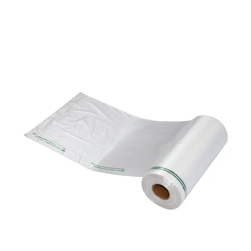 Venta caliente de alta calidad a bajo precio al por mayor bolsas de plástico transparente PE personalizadas en rollo impresas o sin imprimir