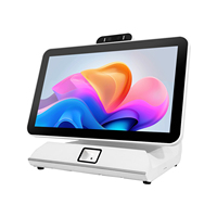Sistema POS Android de Pantalla Táctil Capacitiva de Alta Definición Dual de 11.6 Pulgadas para Supermercados Grandes, con Cámara, Escaneo, Wi-Fi 6 y Bluetooth