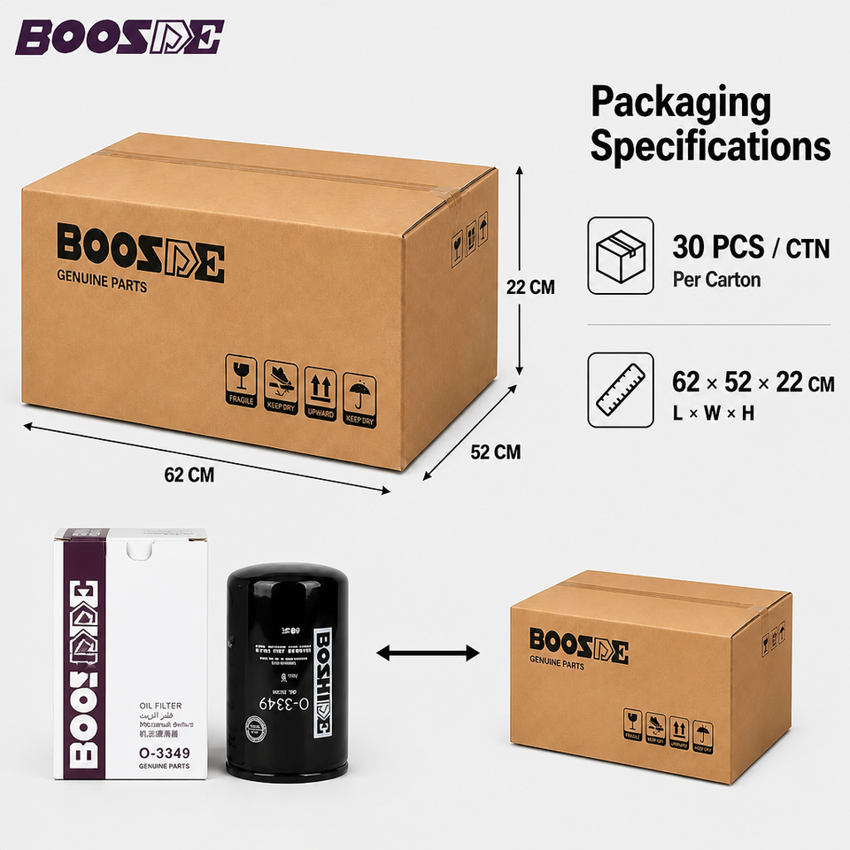 Fuel Filter Inspection BOOSDE Oil Filter 11E1-70140 11E1-70120 65.05510-5009 65.05510-5015 ...