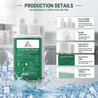 Nettoyant liquide pour machine à glace à l'acide citrique, détartrant pour machines à glace commerciales, formule personnalisée OEM, fournisseur direct d'usine