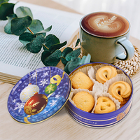 Meilleurs biscuits chinois au beurre et au chocolat, en boîte métallique, sucrés, croustillants, aux œufs et au miel, sans sucre