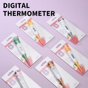 Hot-Selling Dos Desenhos Animados Do Kidsren Cabeça Animal Termômetro <span class=keywords><strong>Digital</strong></span> Macio Termômetro Home Cross-Border Feito de Plástico Durável - Product Image 5