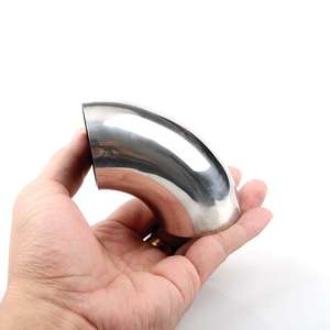 Codo de acero inoxidable WELD 3A DIN <span class=keywords><strong>SMS</strong></span> ISO Sanitario SS304 SS316L Acero inoxidable Codo de 90 grados Instalación de tuberías - Product Image 2