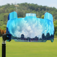 Visière de casque de football OEM personnalisée anti-buée et anti-rayures, transparente, fumée ou teintée, pour équipes de football américain, vente en gros