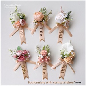Corsage <span class=keywords><strong>de</strong></span> cérémonie <span class=keywords><strong>de</strong></span> <span class=keywords><strong>mariage</strong></span> <span class=keywords><strong>de</strong></span> style européen LQ <span class=keywords><strong>pour</strong></span> le marié, <span class=keywords><strong>la</strong></span> mariée, le témoin, le père et <span class=keywords><strong>la</strong></span> mère - Conception détachable, sans matériau - Product Image 4
