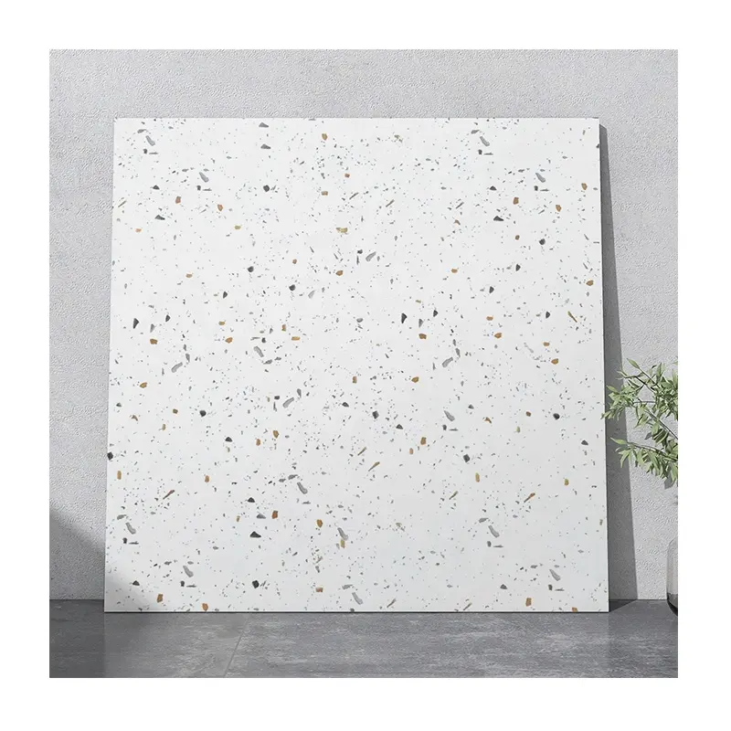 Piastrelle antiche opache colorate piccole particelle piastrelle per pavimenti in Terrazzo 800x800mm antiscivolo per la decorazione domestica e mattoni di ingegneria