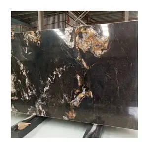 Brazilian Cosmic Black Granite Kitchen Countertop