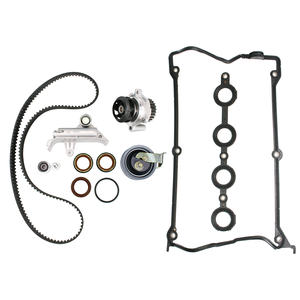AUDI A4 TT VW BEETLE GOLF JETTA 1.8L L4 DHOCに適合する油圧テンショナーバルブカバーガスケット付きタイミングベルトウォーターポンプキット - Product Image 1