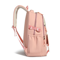 Sac à dos grande capacité pour filles, écoles primaires/secondaires (CP-CM2), avec fermeture éclair et boucle, design respirant, motif rayé