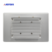 PC Panel Industri Tanpa Kipas 13,3 Inci All In One Komputer Layar Sentuh Kapasitif Multi Touch 1 LAN 6 USB 2 COM Casing Logam W13RW G