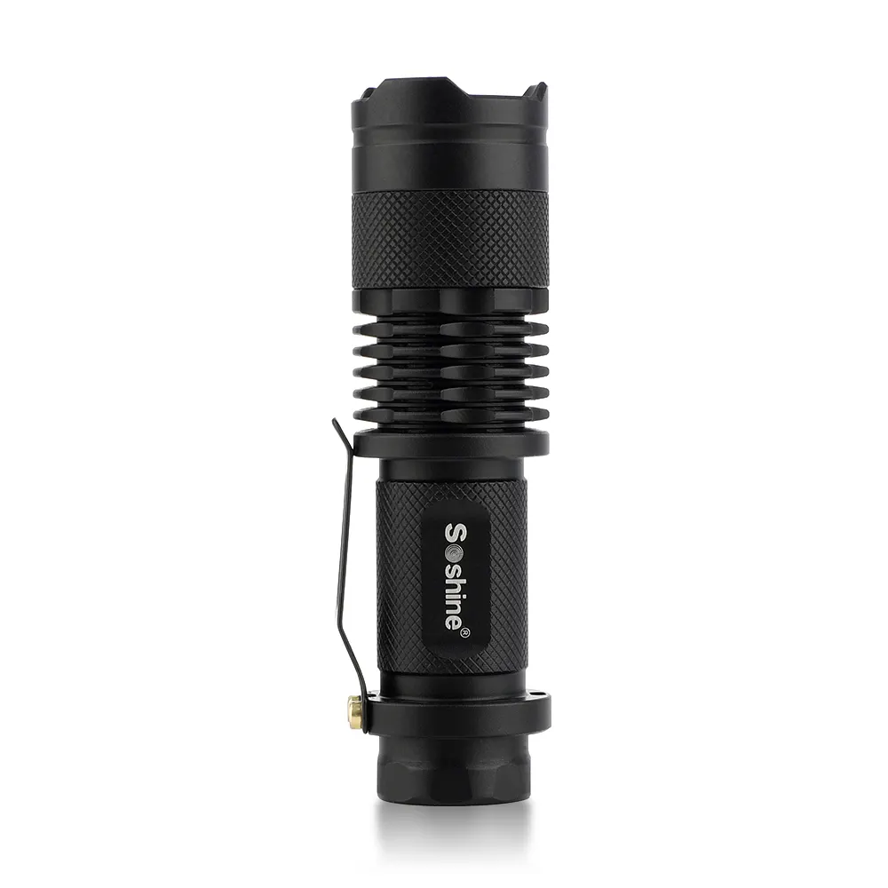 Adjustable Focus Zoom Light Lamp 300 Lumen Mini Led Flashlight Torch TC3