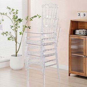Chaise en plastique transparente moderne et portable pour extérieur, dossier en acrylique, empilable, pour salon, <span class=keywords><strong>prix</strong></span> usine, vente en gros - Product Image 4