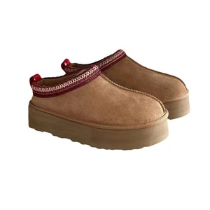 Commercio all'ingrosso scarpe di marca di marca antiscivolo moda inverno carino con plateau di pelliccia scarpetta da neve per le donne - Product Image 2
