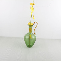 Vase à plantes hydroponiques en verre coloré, design moderne et simple, origine Chine, ornement de table, petit vase de bureau fait à la main