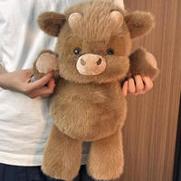 Peluche Cochon Rose Super Douce et Moelleuse, Rembourrée en Coton PP, Idéale pour la Décoration de Noël à la Maison