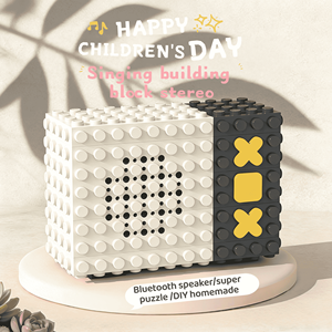 <span class=keywords><strong>Altavoz</strong></span> Estéreo Inalámbrico Portátil BT TWS con Diseño Modular de Bloques, Mezcla de Colores DIY, Mini Cubo de Escritorio, Regalo para Niños - Product Image 4