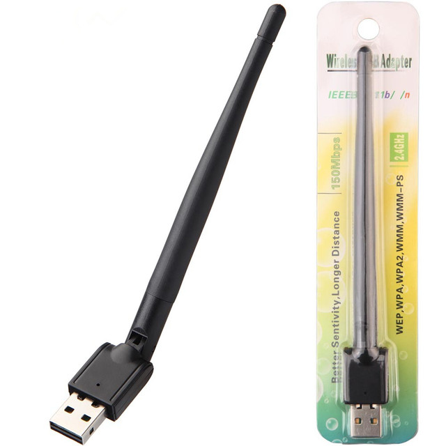 OEM MT7601 4dBi Antenna Wireless Network Card Wireless Dongle 150Mbps USB Wifi Adapter for TV Box DVR