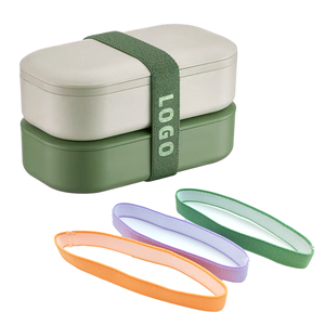 Factory Wholesale Custom Durable Nylon <b>Webbing</b> Anti-Slip Elastic Bento Strap Colorful Lunch Box Strap Bags Printed Logo Solid - Product Image 1