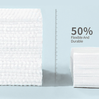 Serviettes jetables pour le visage 100% Lyocell, 50 pièces par boîte, lingettes démaquillantes humides et sèches, serviettes jetables biodégradables pour le visage
