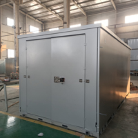 Maison préfabriquée portable conteneur de stockage mobile pliable en acier personnalisé avec design traditionnel