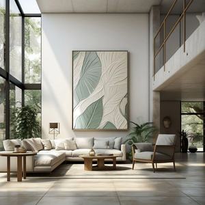 Arte Mural 3D, Hoja Vertical Grande, Arte Mural Abstracto Moderno, Pintura en Lienzo, Decoración Creativa Personalizada, Regalo Perfecto - Product Image 1