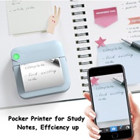 Imprimante thermique de poche portable sans encre BT/WiFi pour photos et étiquettes, idéale pour les anniversaires d'enfants / Appareil portable de poche