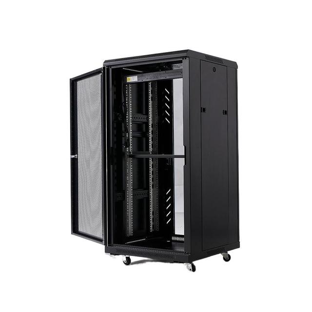 19 Inch Data Center Used Outdoor Stand Server Rack with Fan and Shelf, Network Server Rack Cabinet