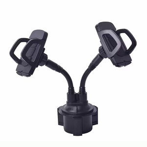 Factory Price Wholesale Adjustable Flexible Dual Cup Holder Phone Mount Stand 360 Rotating Extendable Arm One-Hand Operation - Product Image 3