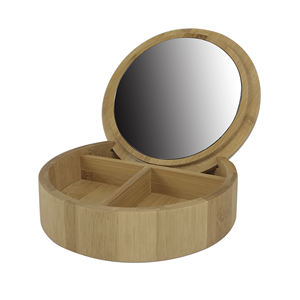 Bx-<span class=keywords><strong>Espejo</strong></span> clásico <span class=keywords><strong>de</strong></span> bambú para maquillaje y tocador, <span class=keywords><strong>espejo</strong></span> cosmético <span class=keywords><strong>con</strong></span> caja <span class=keywords><strong>de</strong></span> joyas <span class=keywords><strong>de</strong></span> Bambú - Product Image 4