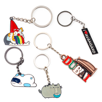 Porte-clés en métal Alliage personnalisé Lettre de voiture Nom Logo Souvenir Cadeau Porte-clés Porte-clés Porte-clés personnalisé en émail doux