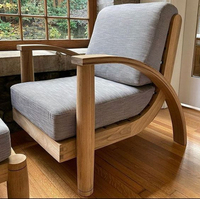 Fauteuil de détente créatif de style américain, fauteuil inclinable ergonomique de designer, fait à la main, écologique, mobilier moderne pour la maison