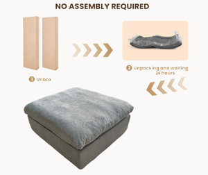 DOVER Élégant <span class=keywords><strong>canapé</strong></span> simple pouf rembourrage doux durable facile à nettoyer <span class=keywords><strong>tissu</strong></span> pour appartement compact centre commercial salon confort Boost - Product Image 3