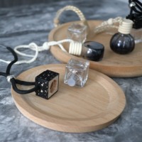 Flacons diffuseurs de parfum pour voiture en verre dépoli, vides, anti-fuite, avec bouchon à vis, 8ml 10ml, personnalisables avec logo, pour emballage en boîte