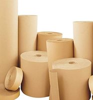 Carton en papier ondulé brun Eollo personnalisé, emballage simple en carton pour fleurs, rouleau de kraft pour roses et meubles