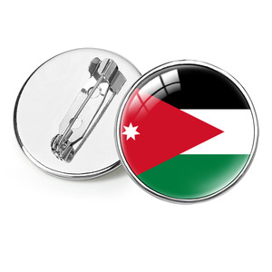 Nouvelle broche drapeau de la Jordanie, épinglette, broche pays du monde, cadeau fantaisie, souvenir pour les voyageurs et les amoureux, cadeau pour les fans de clubs de football, personnalisable - Product Image 1