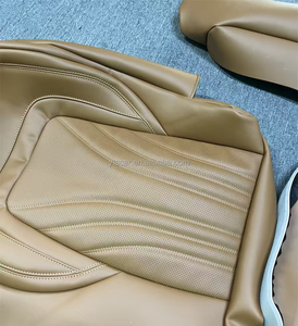 ปลอกหุ้มเบาะรถสีแดงแบบกำหนดเองสำหรับมาเซราติ MS14 ทำจากหนัง Nappa - Product Image 4