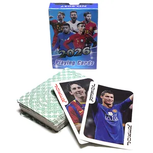 Productos mejor clasificados Papel Personalizado Naipes Impresión Fútbol Durable Poker Card