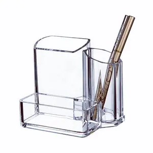 3 componenti rossetto Acrilico <span class=keywords><strong>trasparente</strong></span> contenitore di visualizzazione cosmetico di trucco dell'organizzatore di trucco brush holder - Product Image 1