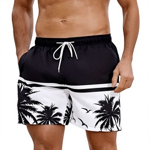 Shorts de sport en maille sublimée personnalisés, imprimé plage tropicale, légers, de haute qualité, décontractés, avec cordon de serrage, streetwear - Product Image 2