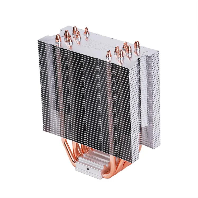 Hoge Kwaliteit Aangepaste Koperen Pijp Koeling Heatsink Met Aluminium Vinnen Heatsink 300W 400W Sever Koellichaam