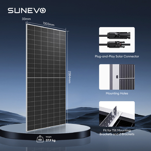 Sunevo แผงโซลาร์เซลล์แบบ bijt 550W 700W 720W 750W 770W โมโน bfacial ประสิทธิภาพ24.8% 6N ครึ่ง132 - Product Image 4