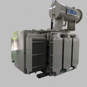 Transformador trifásico montado en plataforma, fabricado en Corea, OEM ODM Kumkang 750kVA/2400D/480D Pos. LBOR 3PCONDUCTORCU-CU - Product Image 1