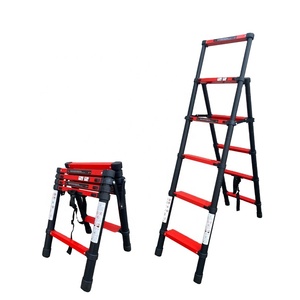 Échelles télescopiques chinoises à deux côtés, marches réglables, sécurité antidérapante, escaleras telescópicas de aluminio plegables - Product Image 6