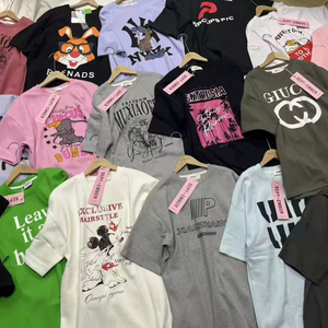 Yüksek kaliteli pamuk markalı erkek tişört Model 03 karışık boyutları stok <span class=keywords><strong>Lot</strong></span> 10000 adet artık Overruns örme iptal sevkiyat - Product Image 2