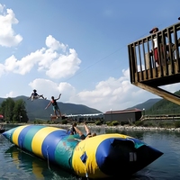 Sac de catapulte gonflable à eau avec pompe à air, adapté aux adultes et aux enfants