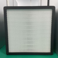 99.999% 0.1/0.12 Mikron 24x24 Mini Pleat Hepa Filter Udara untuk Ruang Bersih / Filter Udara untuk Sistem HVAC